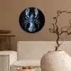 Kreeft - Delftsblauw - Schild - Stoer Wandcirkel kunststof plaat 5mm dik klein -sfeer1