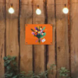 Kaartje - Boeket - Bloemen tuinposter los doek klein -sfeer1