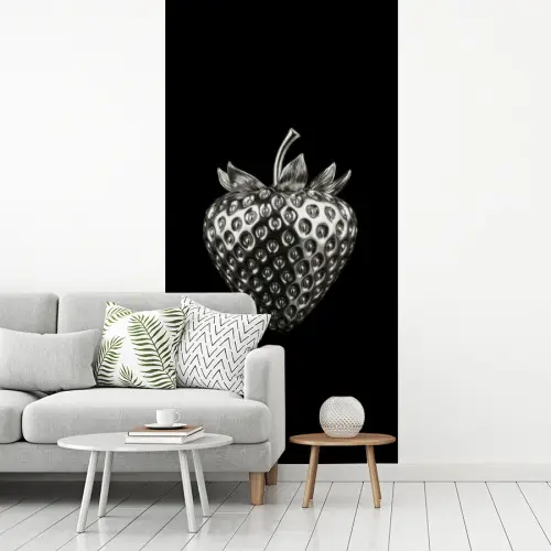 Aardbei - Zaadstructuur - Realistisch fotobehang vinyl groot -woonkamer