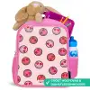 Hartje - Smiley - Patroon Kinderrugzak - Roze middel -inhoud_NL