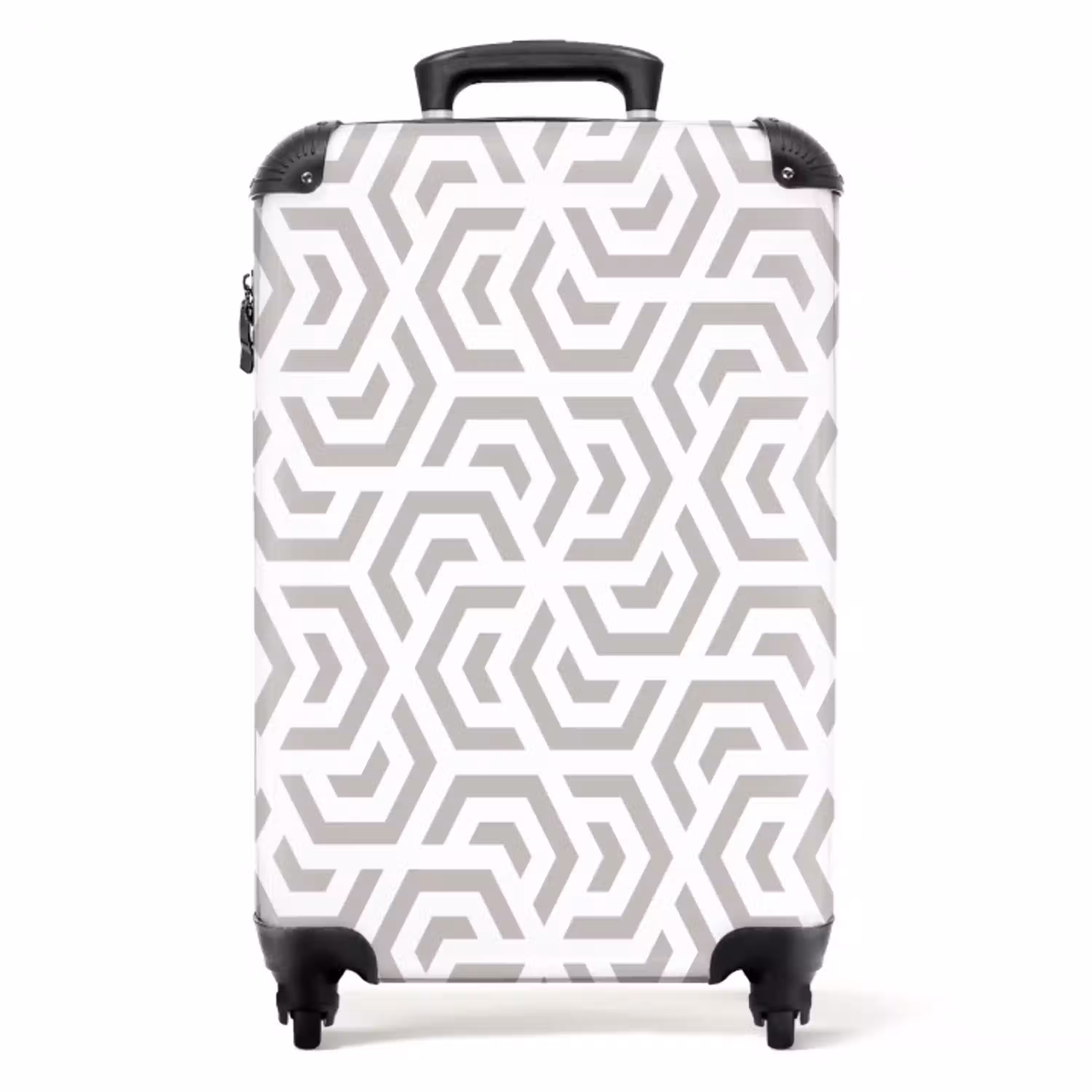 Grafisch - Patroon - Modern - Hexagon NBS - Handbagage koffer - Kinderen Unisex middel 644 -productfoto_recht