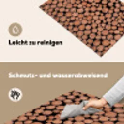 Houtblokken - Textuur - Patroon - Bruin - Rustiek Inductie beschemer met haakjes klein -ky-schoon-de