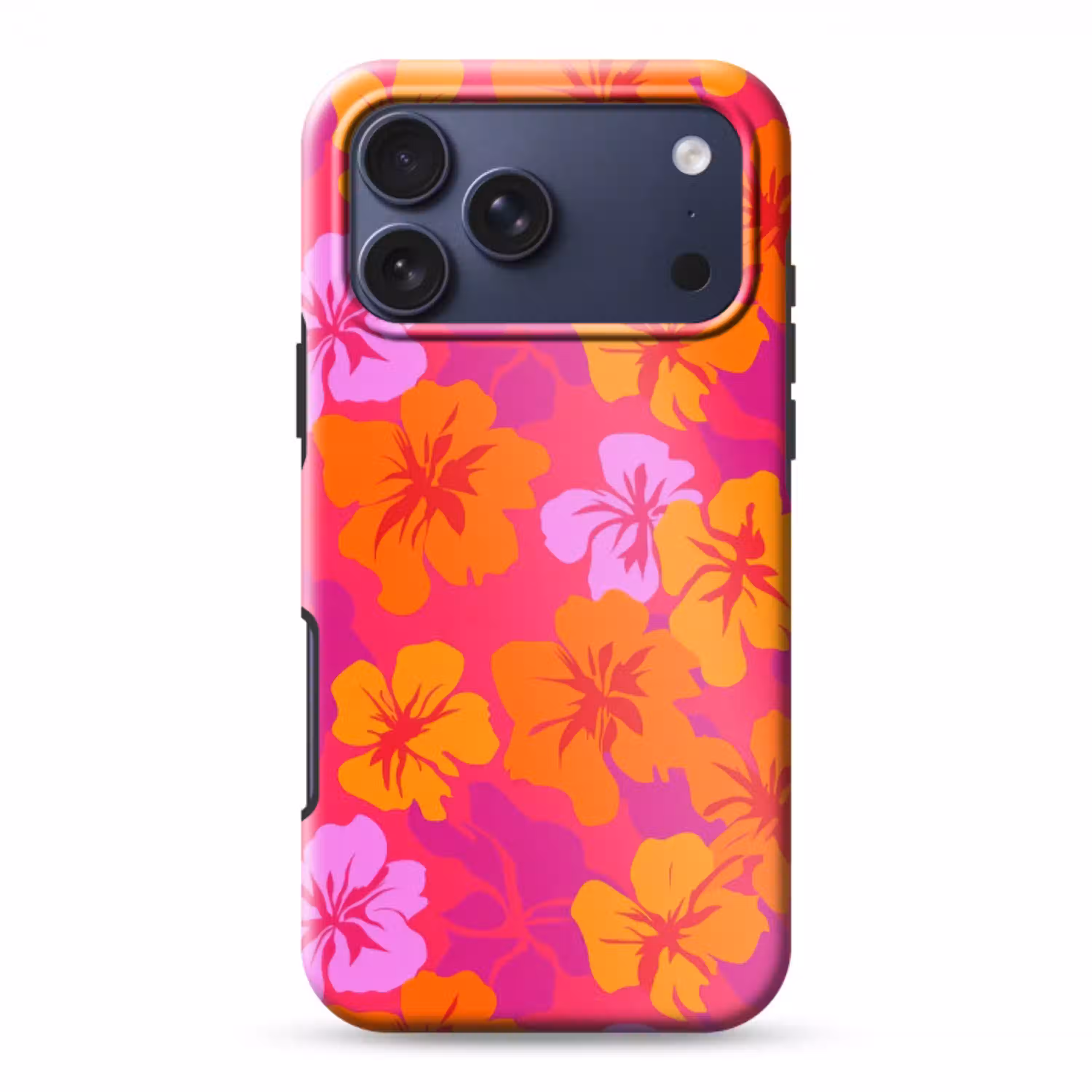 Zomers - Hibiscus - Kleurrijk Toughcase MagSafe Apple iPhone 17 Pro Max klein 1019 -3d