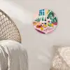 Tafel - Wijn - Fruit Wandcirkel kunststof plaat 5mm dik klein -sfeer5