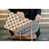 Geografisch - Patroon - Bruin laptophoes neopreen klein 279 -tas