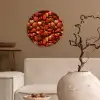 Rode - Glans -Stenen Wandcirkel kunststof plaat 5mm dik klein 188 -sfeer1