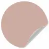 Roze - Palet - Oud - Effen - Oudroze Wandcirkel behangsticker klein 186 -3d