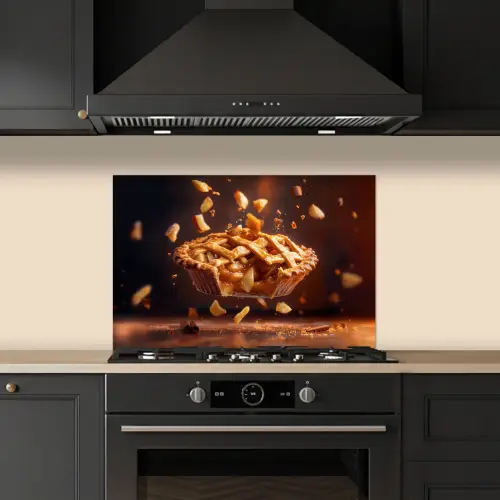 Appel - Taart - Warm - Eten keuken achterwand spatscherm klein -sfeer1
