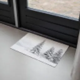 Fijnsparren - Sneeuw - Winter - Landschap - Stilte Deurmat klein -sfeer2