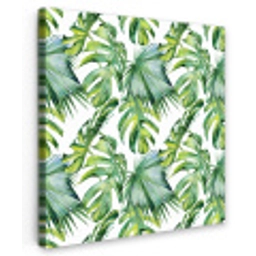 Bladeren - Monstera - Tropical - Jungle Tuinposter op houten frame 2 cm dik klein -3d