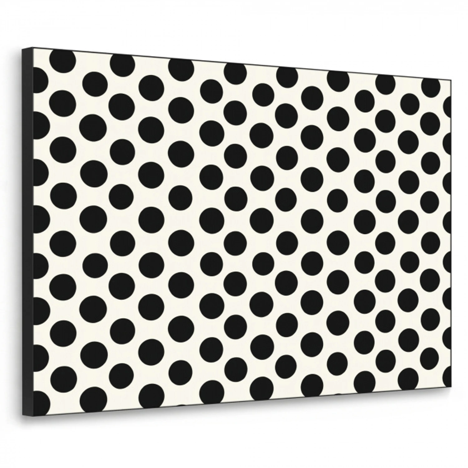 Klassiek - Stippen - Zwart Textielframe zwart klein 947 -3d