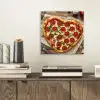 Pizza - Hart - Pepperoni - Tomaat aluminium wit klein -sfeer1