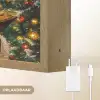 Kerstman - Kerst - Winter - Kerstboom Light Box met batterij (Wandlamp) middel -USP_websiteoplaadbaarNL