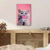 Kat - Valentijn - Roze - Liefde aluminium wit klein -sfeer3