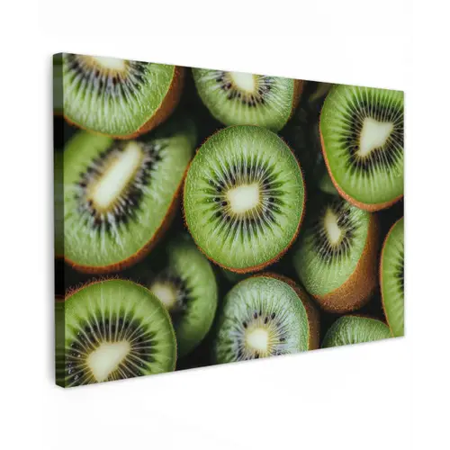 Kiwi - Fruit - Groen canvas 2cm klein -z3d
