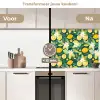 Groen - Bloemen - Citroenpartjes keuken achterwand 2 middel 871 -voor-na2_NL