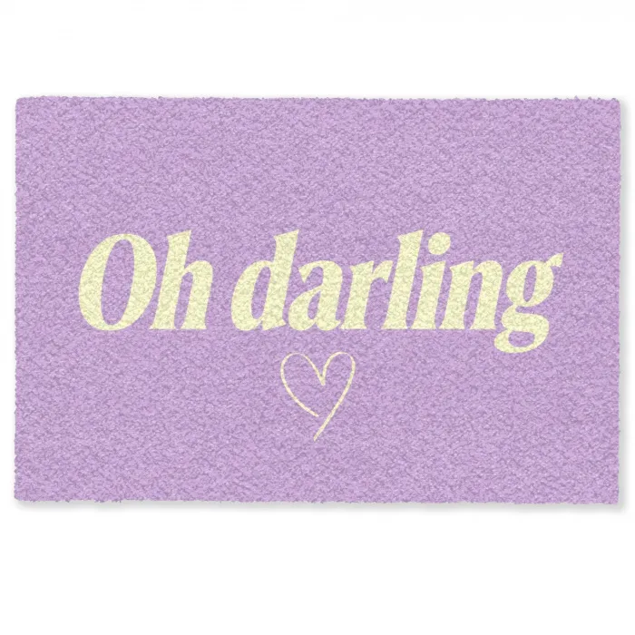 Oh darling - Hart - Paars Deurmat klein -zkaufland3d