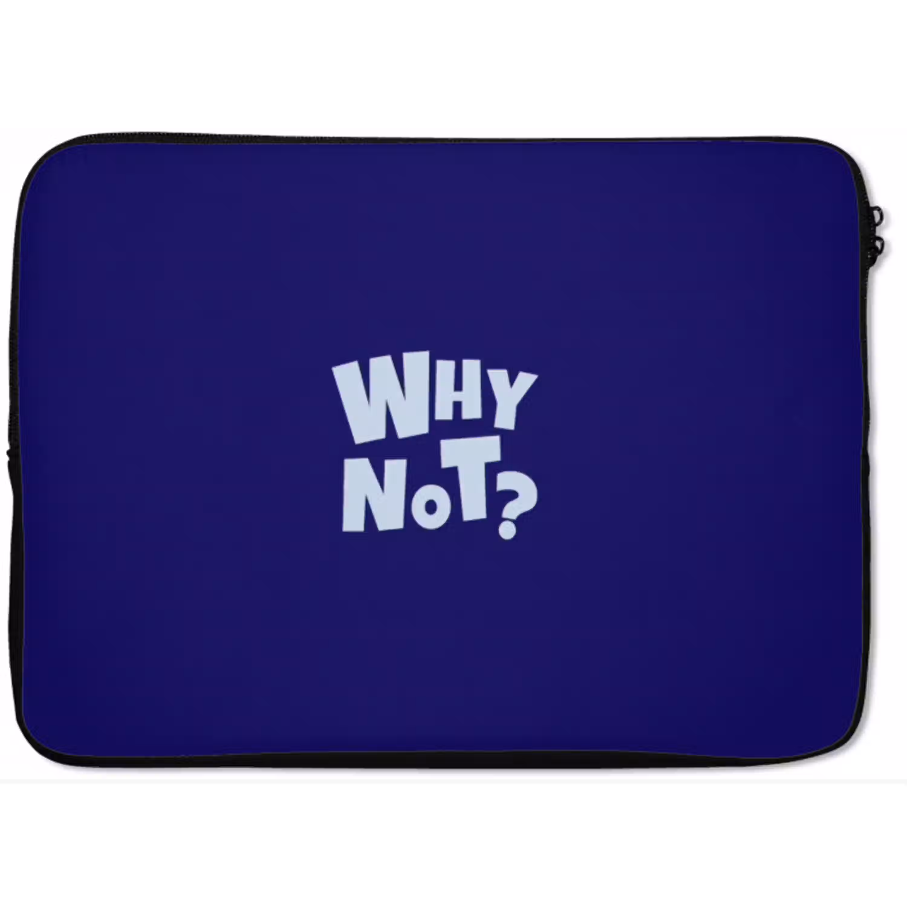 Blauw - Why not - Minimalistisch laptophoes neopreen klein -zkaufland3dotto