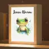 Kikker - Groen - Water - Dieren Light Box met kabel (Kinderlampje) klein -zzz_3d_website