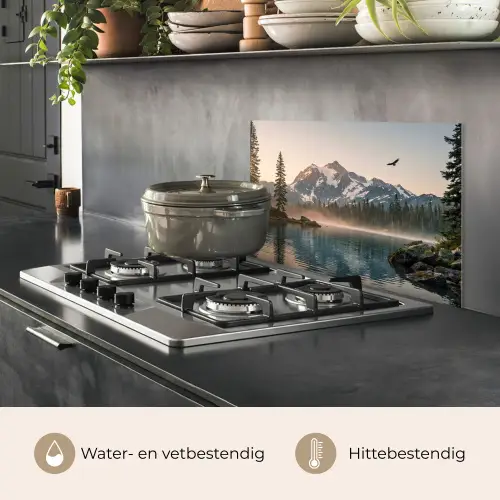 Bergen - Water - Bomen keuken achterwand spatscherm klein -usp_NL