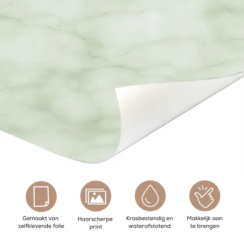 Groen - Marmer - Aders deurposter klein 289 -closeup_NL
