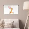 Giraf - Baby - Dieren - Roze ballon Wandkleed katoen klein -sfeer4