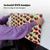 Frambozen - Rood - Roze - Patroon Inductie beschemer met haakjes klein 777 -ky-ophangen-nl