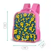Smiley - Blauw - Geel Kinderrugzak - Roze middel -productfoto_formaten
