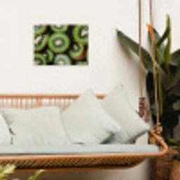 Kiwi - Fruit - Groen tuinposter los doek klein -sfeer7