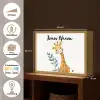 Giraf - Dier - Wilde dieren Light Box met batterij (Wandlamp kind) middel -USP_websiteoverzichtNL