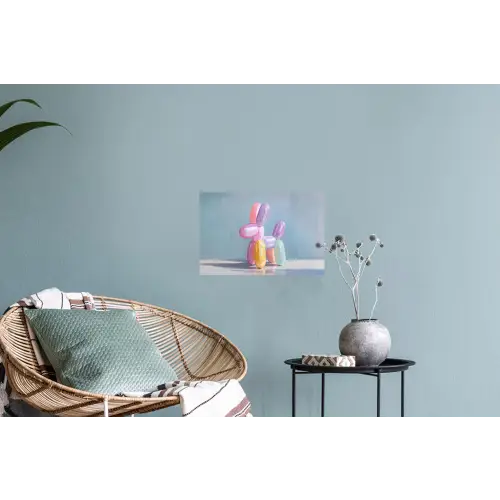Dier - Ballon - Pasteltinten - Glanzend Muursticker klein -plant