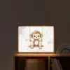Aap - Dier - Kinderen Light Box met batterij (Wandlamp kind) middel -sfeer1_kind