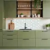 Patronen - Abstract - Groen - Geometrie keuken achterwand 2 middel 871 -sfeer3