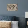 Hartvorm - Getekend - Beige - Zand poster papier klein -sfeer2