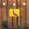 Banaan - Grafisch - Geel tuinposter los doek klein -sfeer1