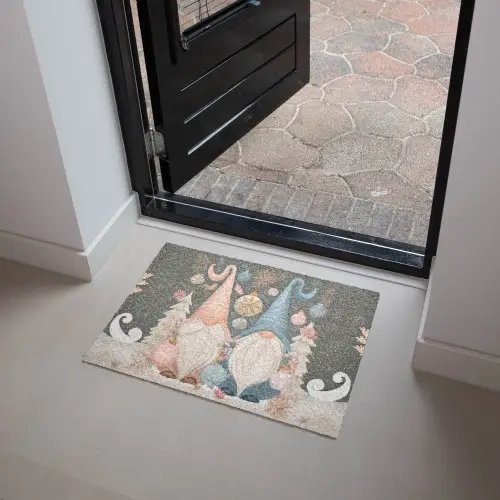Kerst - Gnomen - Pastel Deurmat klein -sfeer5