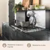 Vissen - Chef - Zwart - Wit keuken achterwand 2 middel -usp_ES