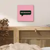 Roze - Tekstwolk - Groen - BLAH BLAH BLAH aluminium wit klein -sfeer3