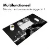 Vuurwerk - Proosten - Skyline - Champagne Muismat XXL klein -sfeer4