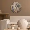 Kimono - Vrouw - kersenbomen Akoestische PET Vilt - Rond klein -sfeer1