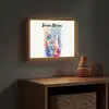 Kat - Kleurrijk - Verf - Dier - Wit Light Box met batterij (Wandlamp kind) middel -sfeer5_kind