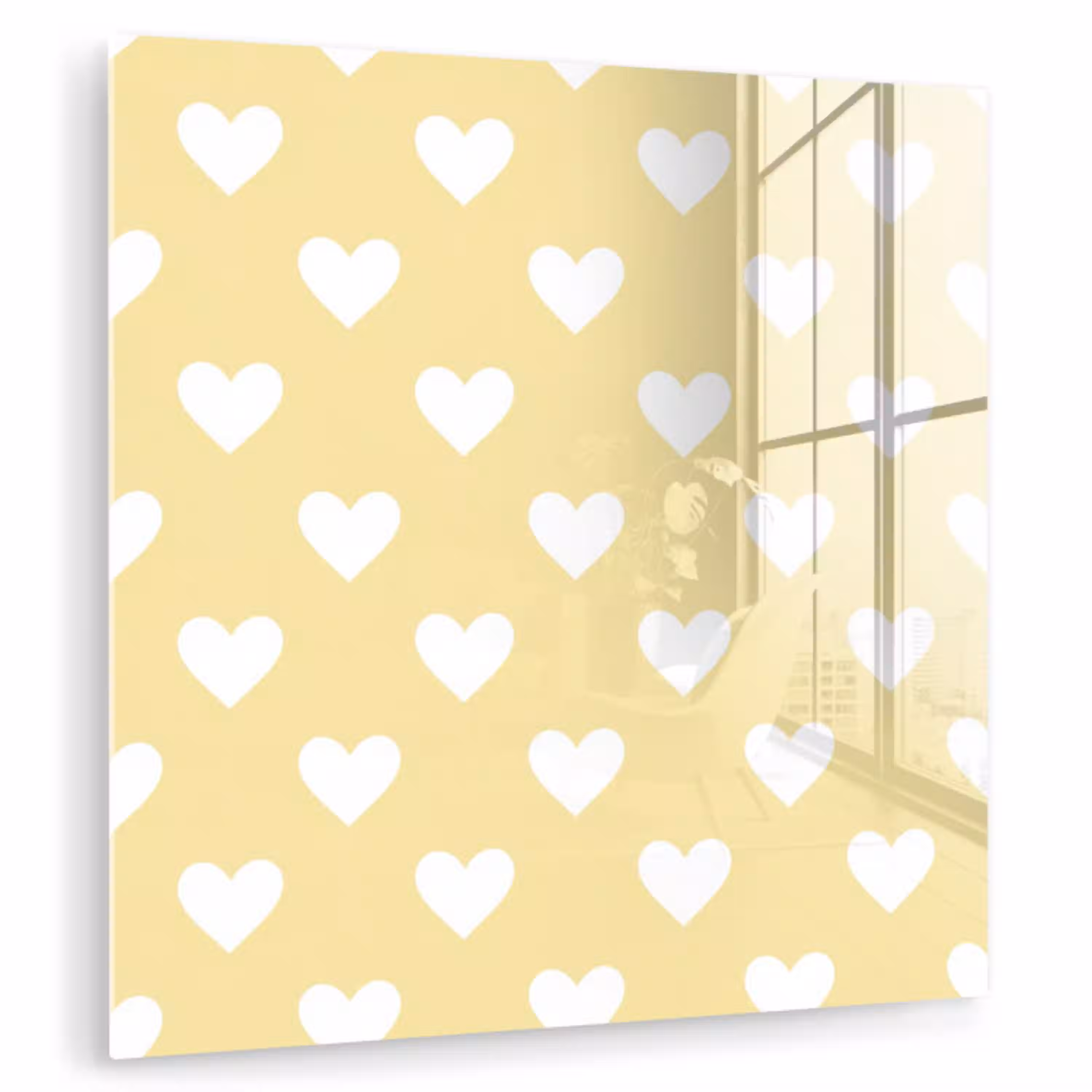 Hartjes - Patroon - Geel plexiglas 5mm klein 11 -zzzproduct_nieuw