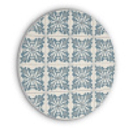 Dessin - Tegel - Blauw Akoestische PET Vilt - Rond klein 838 -3d