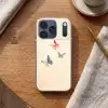 Vlinders - Minimalistisch - Roze Telefoonhoesje iPhone 17 Pro klein -sfeer1