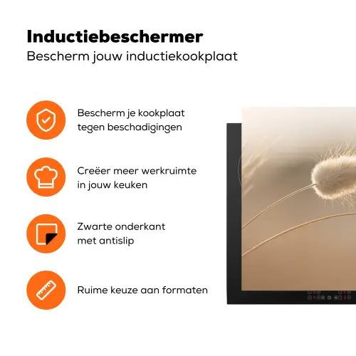 Hazestaartgras - Graanharen - Zonlicht Inductie beschermer vinyl 3mm klein -zzzzzzz-td-ups