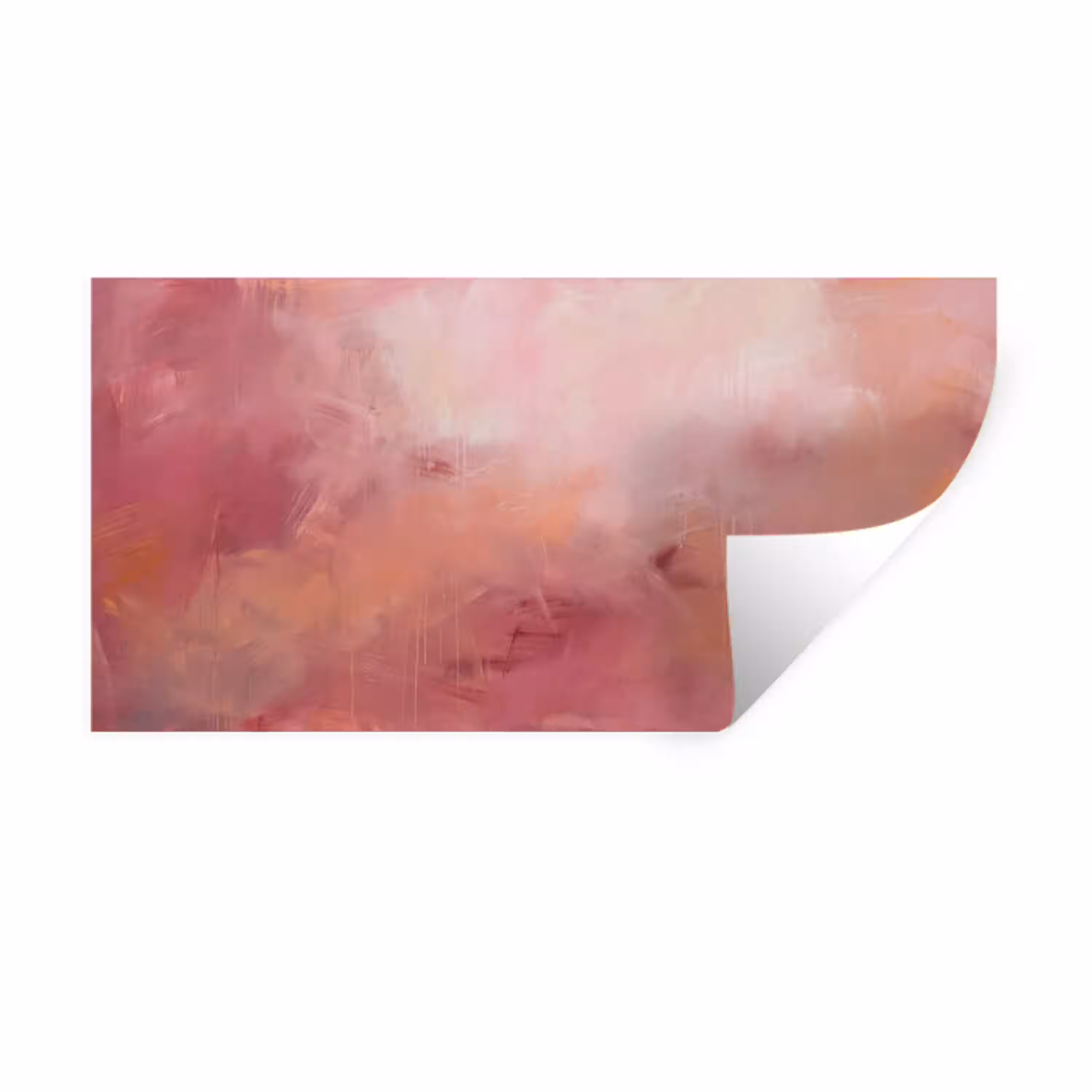 Kunst - Vloeiend - Pastel - Abstract Muursticker klein -3d