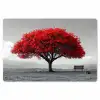 Boom - Rood - Natuur - Zwart wit Placemat vinyl groot -zzsfeer1_Kitchenyeah-website