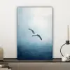 Meeuw - Wit - Zee - Mistig canvas 2cm klein -sfeer6