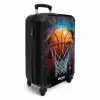 Basketbal omringd door graffiti NBS - Handbagage koffer - Unisex middel -productfoto_3d