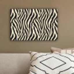 Zebra - Print - Klassiek - Zwart canvas 2cm klein 34 -sfeer3